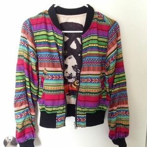 Reversible H&M Fashion Against Aids Bomber Jacket